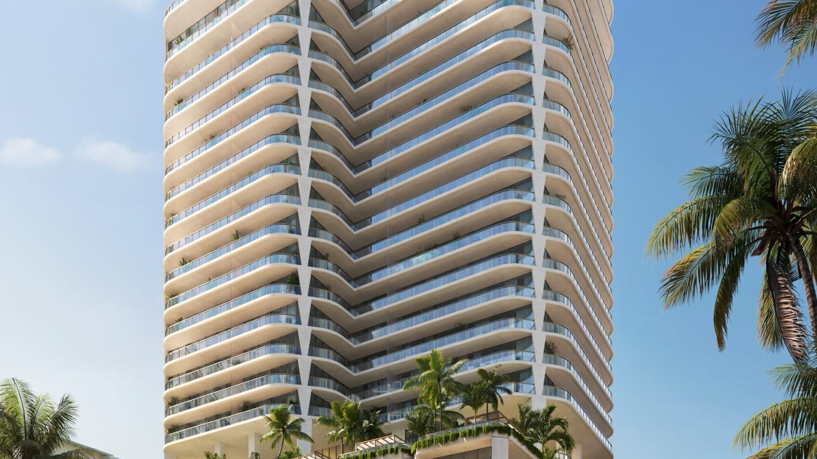 Rendering of the building, hero image