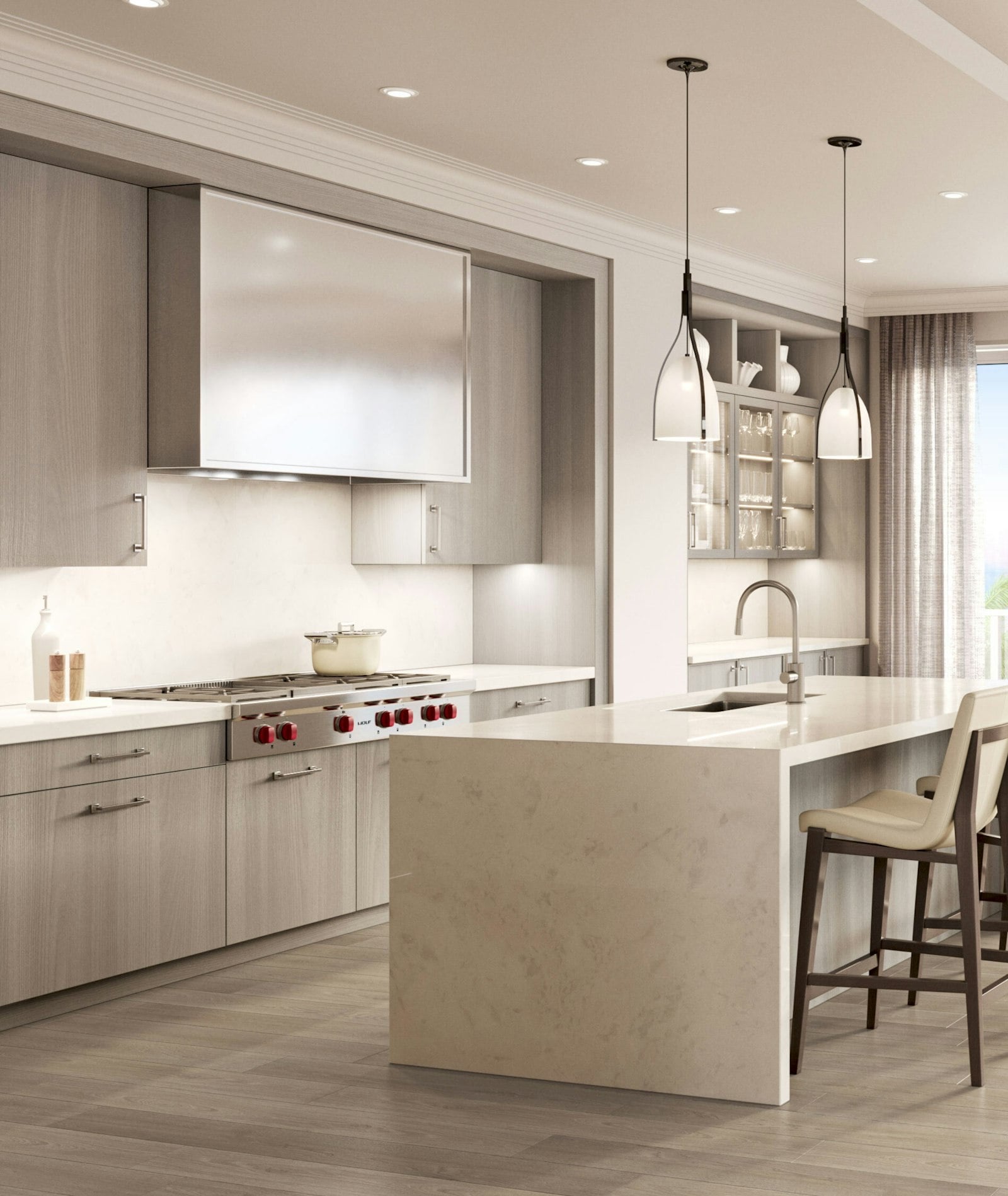 Caretta residence interior rendering