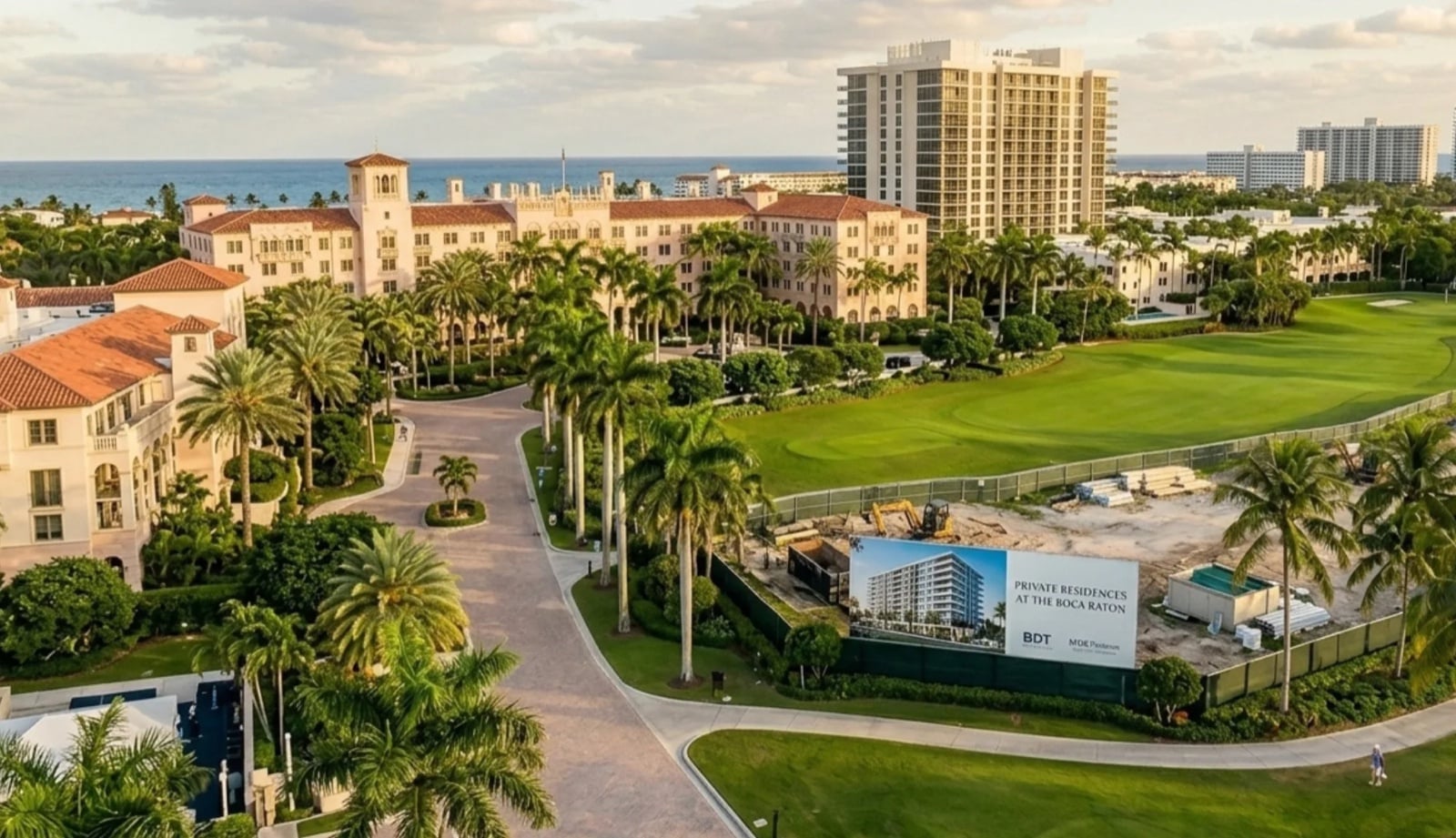 The Residences at The Boca Raton site aerial