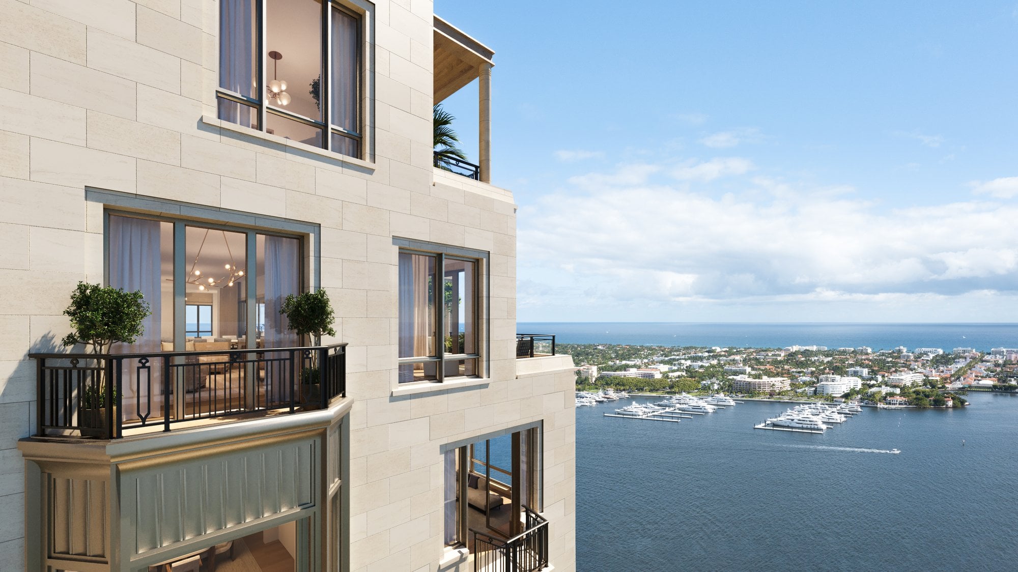 South Flagler House aerial rendering